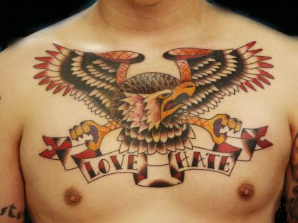 Eagle Chest Tattoo